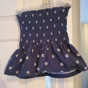 Hollister Navy Elastic Top Floral